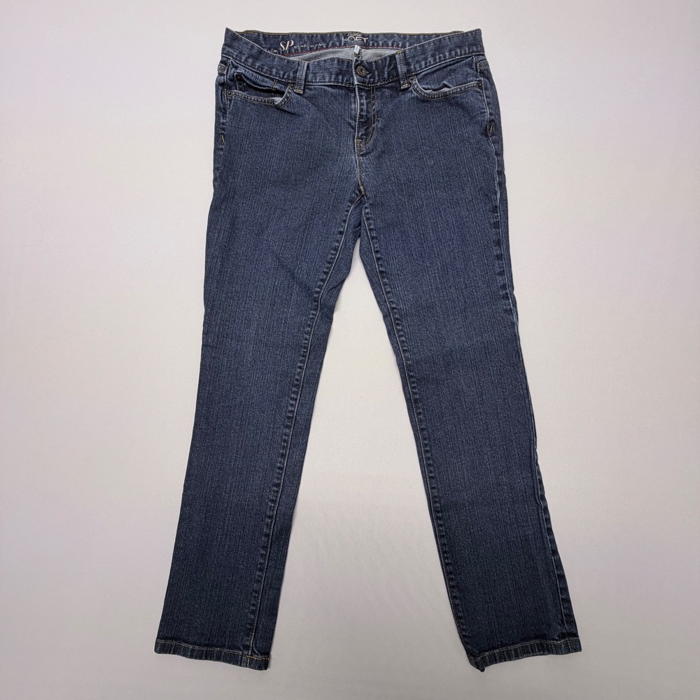 Ann Taylor Loft Modern Slim Jeans Dark Wash Blue Denim Size 29 8P SP